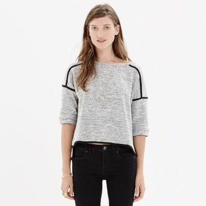 Madewell textured cropped sweatshirt - M
